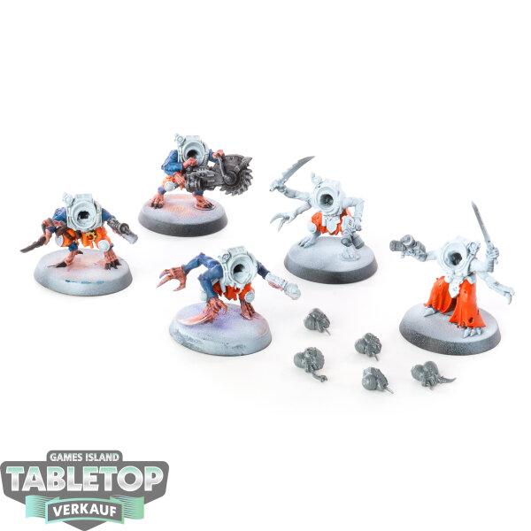 Genestealer Cults - 5x Acolyte Hybrids - teilweise bemalt