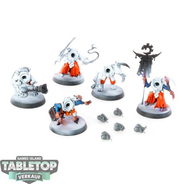 Genestealer Cults - 5x Hybrid Metamorphs - teilweise bemalt