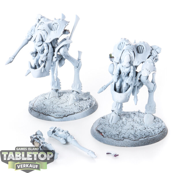 Aeldari - 2x War Walkers - grundiert