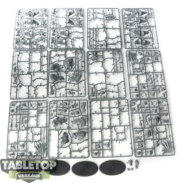 Ogor Mawtribes - 4 Mournfang Pack - im Gussrahmen