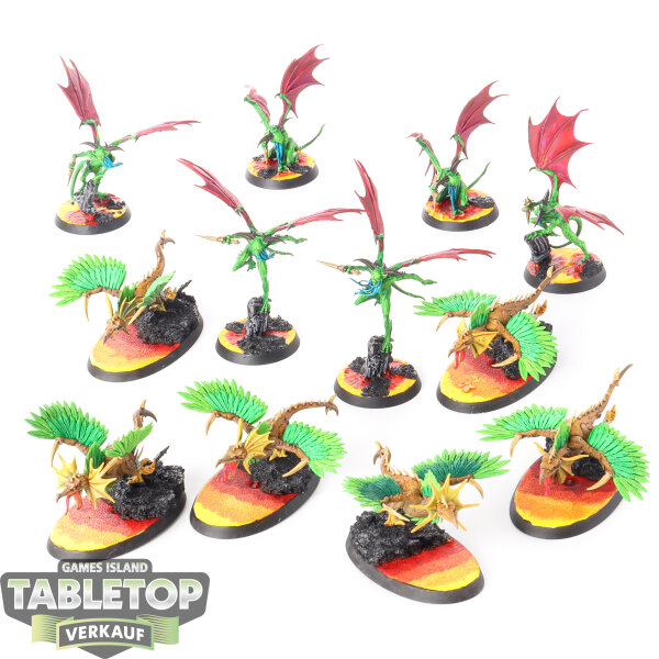 Age of Sigmar: Warcry - 12 Chaotic Beasts - bemalt