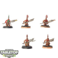 Fyreslayers - 5x Auric Hearthguard - teilweise bemalt