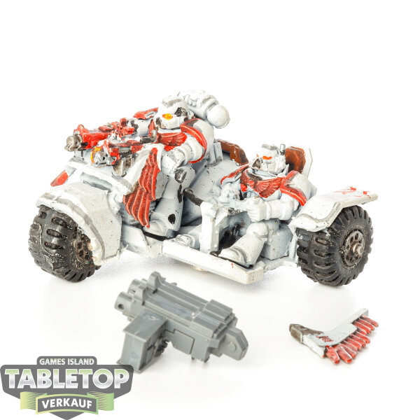 Dark Angels - Ravenwing Attack Bike - teilweise bemalt