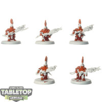 Fyreslayers - 5 Auric Hearthguard - teilweise bemalt