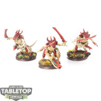 Tyraniden - 3x Tyranid Warriors - bemalt