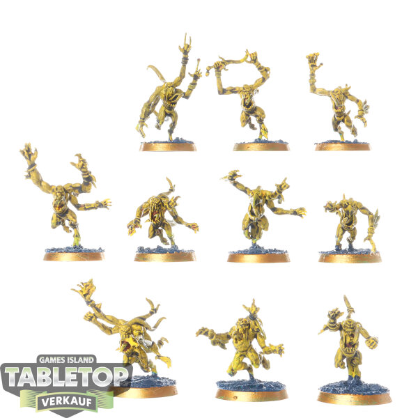 Disciples of Tzeentch - 10 Pink Horrors - teilweise bemalt