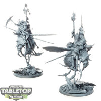 Maggotkin of Nurgle - 2x Pusgoyle Blightlords - unbemalt
