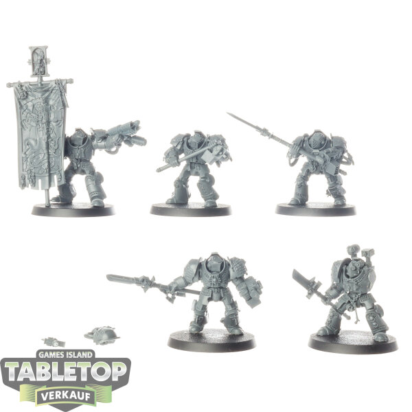 Grey Knights - 5x Brotherhood Terminator Squad - unbemalt