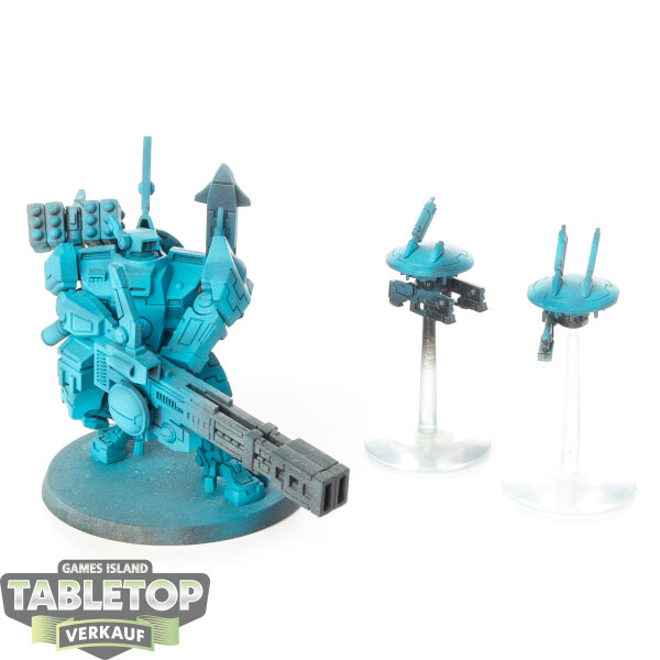 Tau Empire - XV88 Broadside Battlesuit - teilweise bemalt
