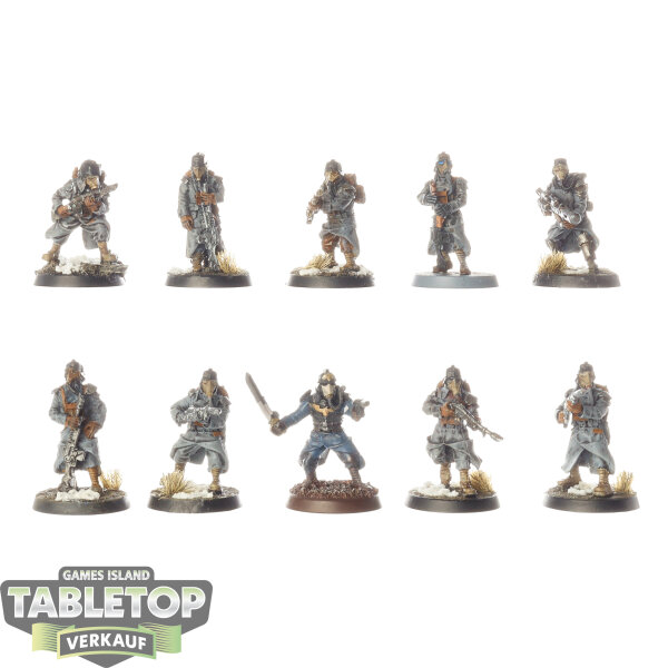 Astra Militarum - 10x Death Korps of Krieg Infantry - bemalt