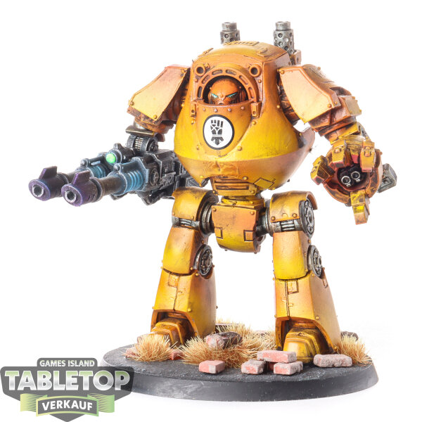 Horus Heresy - Imperial Fists-Contemptor Dreadnought - bemalt