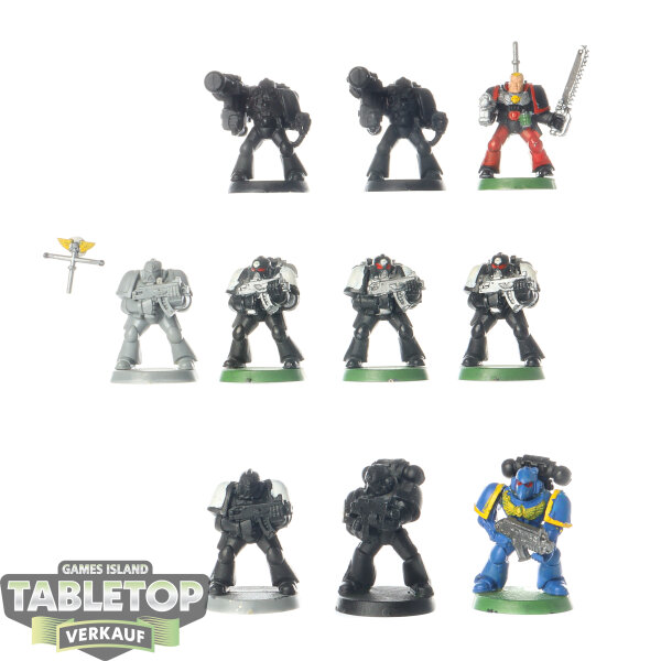 Space Marines - 10 Tactical Squad classic - teilweise bemalt