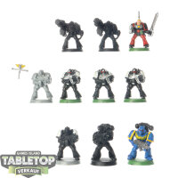 Space Marines - 10 Tactical Squad classic - teilweise bemalt