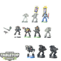 Space Marines - 10 Tactical Squad classic - teilweise bemalt