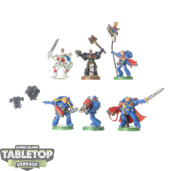 Space Marines - Company Command classic - teilweise bemalt