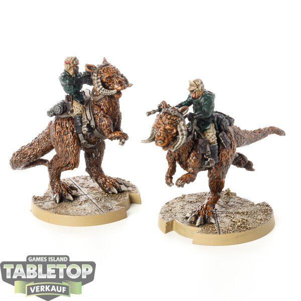 Rebellen - 2x Tauntaun Riders - bemalt