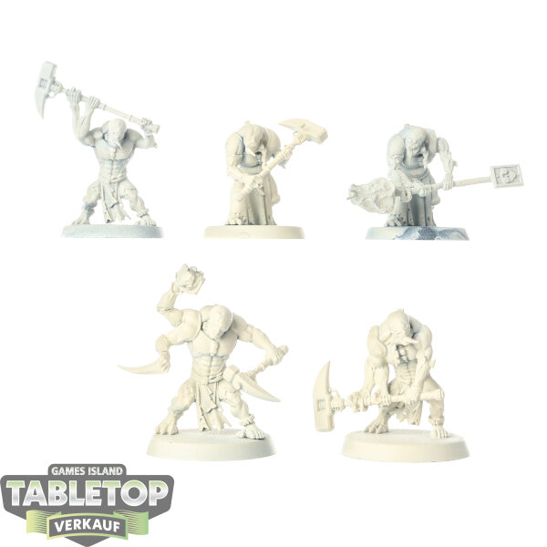 Genestealer Cults - 5 Aberrants - grundiert