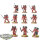 Horus Heresy - 10 Blood Angels Legion MKVI Assault Squad - bemalt