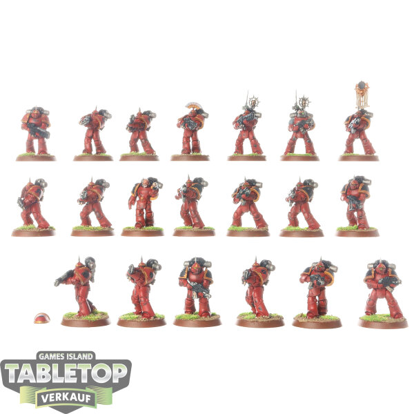 Horus Heresy - 20 Blood Angels MKIII Tactical Squad - bemalt
