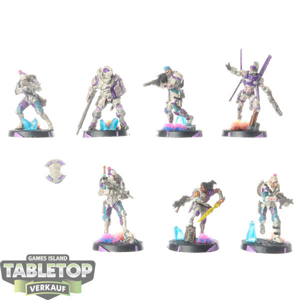 Infinity - 7 Steel Phalanx Action Pack - bemalt