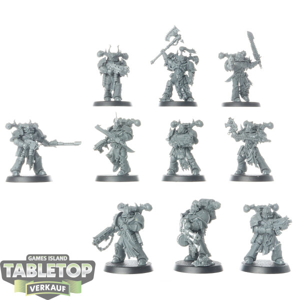 Chaos Space Marines - 10 Legionaries - unbemalt