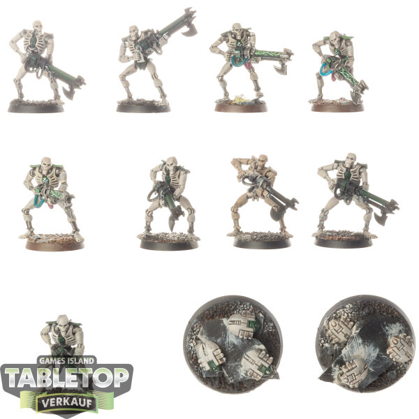 Necrons - 10x Necron Warriors - klassisch - teilweise bemalt