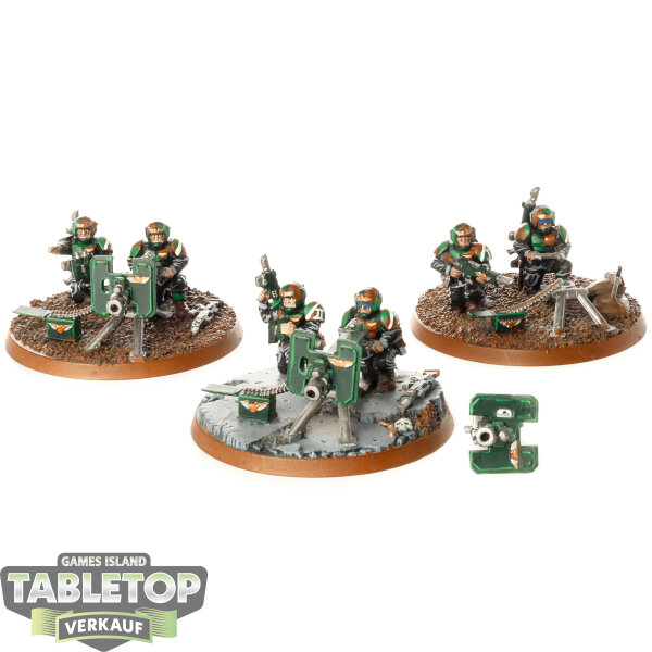 Astra Militarum - 3x Heavy Weapons Squad - bemalt