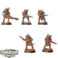 Genestealer Cults - 5x Neophyte Hybrids - bemalt