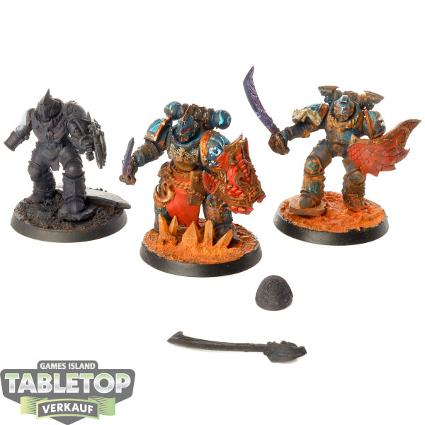 Space Marines - 3x Bladeguard Veteran Squad - teilweise bemalt