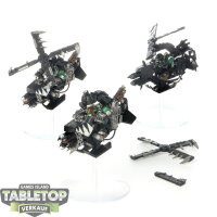 Orks - 3x Deffkoptas klassisch - teilweise bemalt
