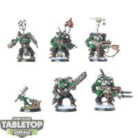 Orks - 5x Ork Nobz - bemalt