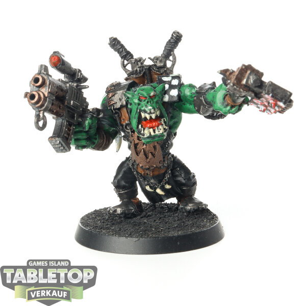 Orks - Ork Warboss klassisch with Big Choppa - teilweise bemalt