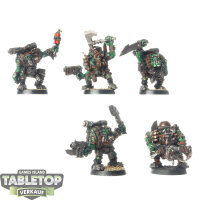 Orks - 5x Kommandos klassisch - teilweise bemalt