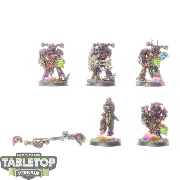 Chaos Space Marines - 5 Noise Marines - bemalt