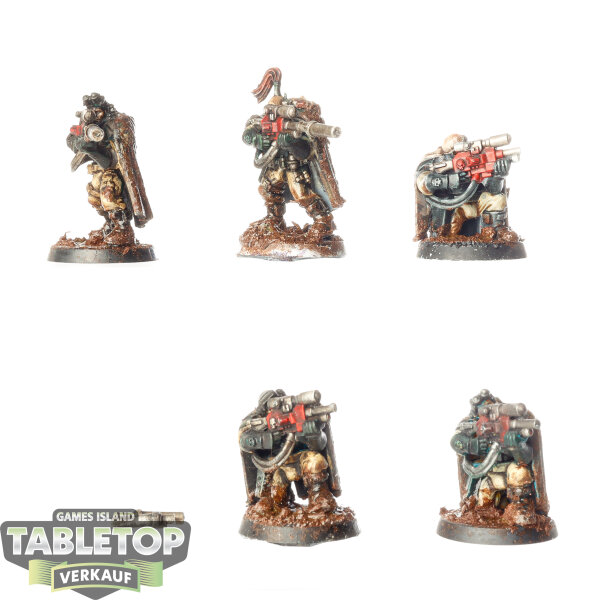 Space Marines - 5x Scouts klassisch - bemalt