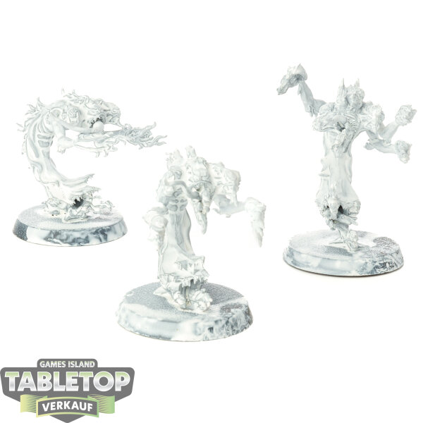 Disciples of Tzeentch - 3x Flamers of Tzeentch - grundiert