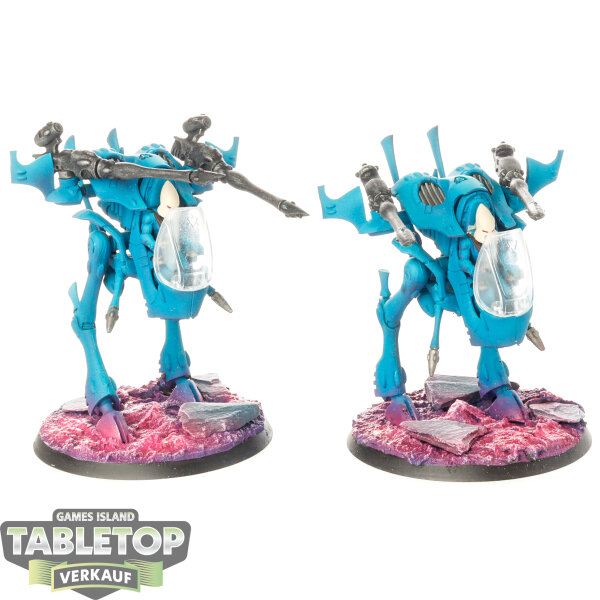 Aeldari - 2x War Walkers - teilweise bemalt