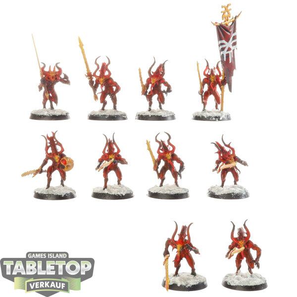Blades of Khorne - 10x Bloodletters - bemalt