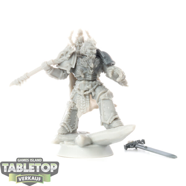 Miniaturen - Fire Lizard Warrior Order Grimdark Scifi Marine - Relic Keeper - unbemalt