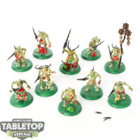 Maggotkin of Nurgle - 10x Plaguebearers - bemalt
