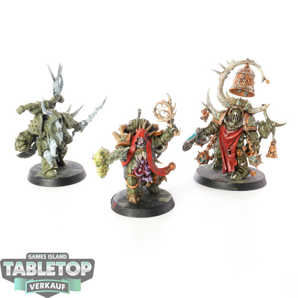 Death Guard - 3x Chosen of Mortarion - teilweise bemalt