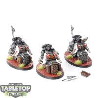 Dark Angels - 3 Ravenwing Bike Squadron - bemalt