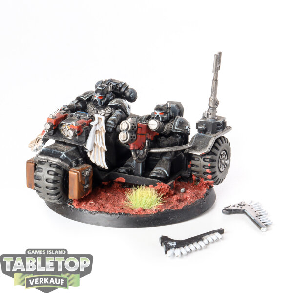 Dark Angels - Space Marine Attack Bike - bemalt