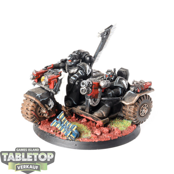 Dark Angels - Space Marine Attack Bike - bemalt