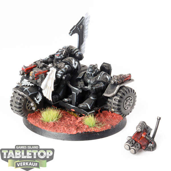 Dark Angels - Space Marine Attack Bike - bemalt