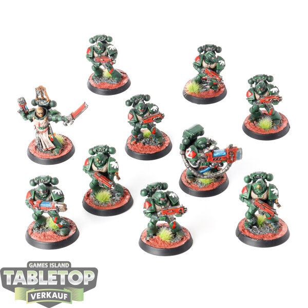 Dark Angels - 10 Tactical Squad classic - bemalt