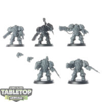 Leagues of Votann - 5 Einhyr Hearthguard - teilweise bemalt