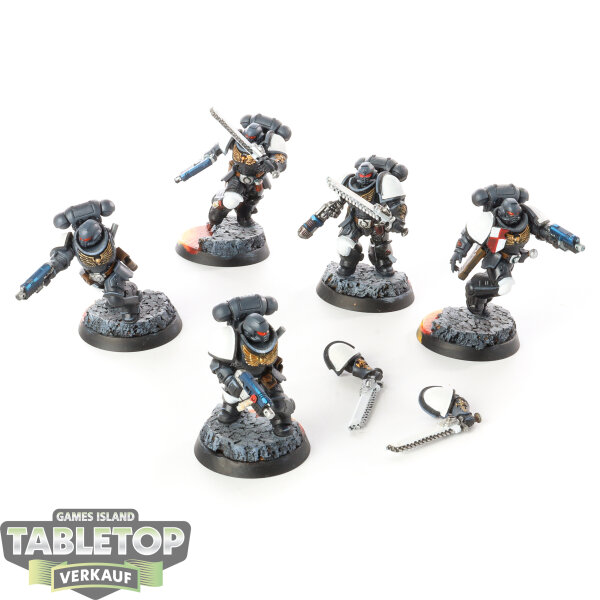Space Marines - 5 Assault Intercessor Squad - bemalt