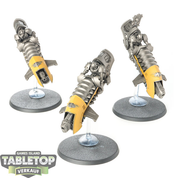 Horus Heresy - 3x Iron Warriors Legion Sky-hunter Squadron - teilweise bemalt