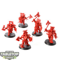 Blades of Khorne - 5 Blood Warriors - unbemalt